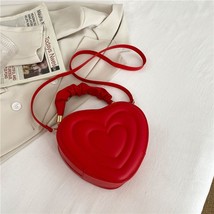 TRAVEASY Summer 2023 Fashion Heart-shaped Shoulder Bags for Women PU Leather Fem - £10.86 GBP