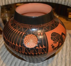 Dennison Billy Navajo Horse Hair Vase, 7-3/4” Tall &amp; Wide, Native Americ... - $99.99