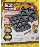 EZ Pockets 4-Piece Non-Stick Baking Kit With Cutting Tool Recipe book Br... - $10.69