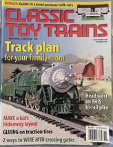 Classic Toy Trains November 2003 Family Room Track Plan Postwar Milk Car... - £6.18 GBP