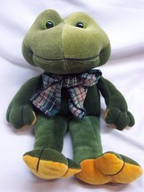 Vintage Boyd&#39;s Bears Cute Green Frog 12&quot; Plush Stuffed Animal Toy 1997 Boyds - £15.48 GBP