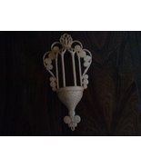 Vintage Beige Burwood Products Wall  Sconce Hanging Plant POCKET  Holder Basket  - $740.88 MXN