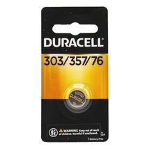 Duracell 303/357/76 Silver Oxide Button Battery, 3 Count Pack, 303/357/76 1.5 Vo - $6.96