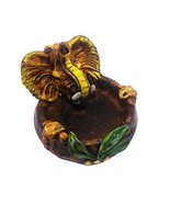 Elephant 3D Round Ash Tray Cigarette Burner Incense Stick Holder Cute An... - $462.75 MXN