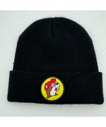Buc-ee’s Black Beanie Hat with Logo Patch Knit Cuffed Acrylic Winter Cap - $17.99