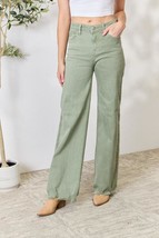 Risen Full Size Raw Hem Wide-Leg Jeans - $77.54+