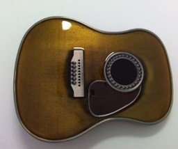 Acoustic Guitar Belt Buckle Metal BU145 - £7.95 GBP