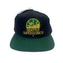 Seattle Super Sonics Hat Snapback Cap Logo 7 Big Logo Vintage 90s Deadstock NWT - £39.82 GBP