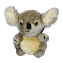 Vintage Dakin Plush Grey Koala Bear Ground Nutshells Stuffed Animal 1979 8&quot; - £10.76 GBP