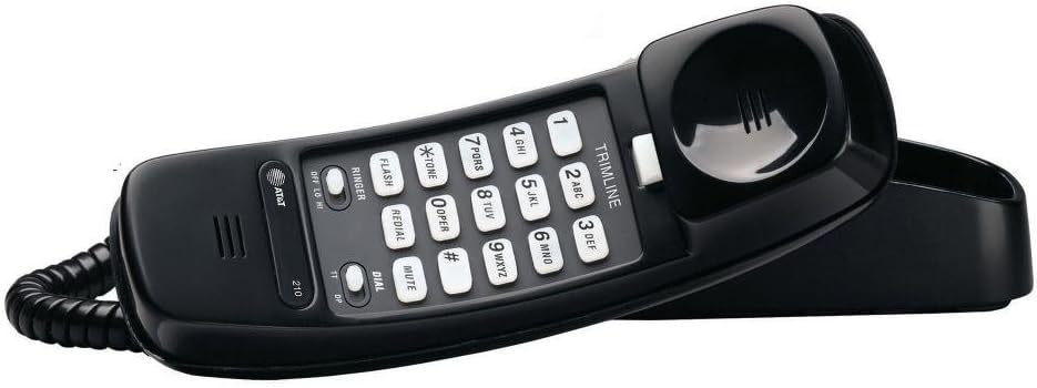 At&amp;T Attml210B Corded Trimline Phone With Lighted Keypad (Black) - $34.95