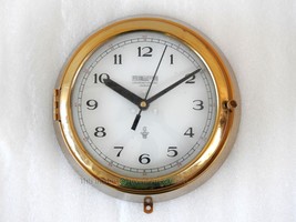 Brass Finish Vintage Maritime Nautical Slave Ship wall Clock WEMPE Hamburg - $186.61