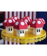 Super Mario Mushroom Treat Boxes | Set of 6, Gamer Party Favors - $64.00