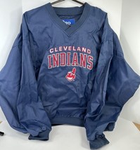 Vintage Pro Player Cleveland Indians Chief Wahoo Windbreaker Pullover Jacket M - £19.54 GBP