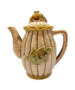 Tilso Japan Teapot with Wicker Design Tea Leaf and Fruit on Lid #53/110 ... - £18.28 GBP