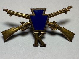 PENNSYLVANIA, NGP, K COMPANY, 3rd BRIGADE, CAP BADGE, ENLISTED - $21.02 CAD