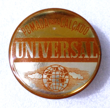 UNIVERSAL BROWN ✱ Vintage Antique Grease Shoe Polish Tin Can Portugal 60´s - £17.57 GBP