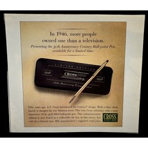 Cross Pens Century Print Ad Vintage 90s 50th Anniversary Commemorative - £7.80 GBP