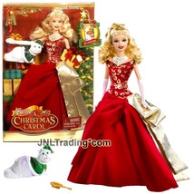 Year 2008 Barbie A Christmas Carol Doll EDEN STARLING N8384 with Cat Chuzzlewit - £59.80 GBP