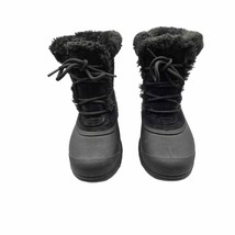 Sorel Black Suede Snow Angel Winter Snow Boots Size 6 Lace Up WaterProof - $735.63 MXN