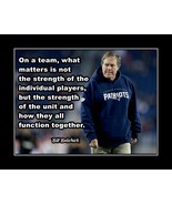 Belichick Football Coach Quote Poster Print Gift Inspirational Wall Art - £18.32 GBP+