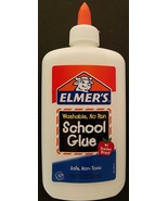 ELMER&#39;S NO RUN SCHOOL GLUE Dries Clear Washable Nontoxic, 7.6 Oz/Bottle ... - £3.15 GBP