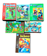 Vintage Cartoon Jigsaw Puzzles Popeye Donald Duck Rocky Bullwinkle Lot of 6 FUN! - €25,57 EUR