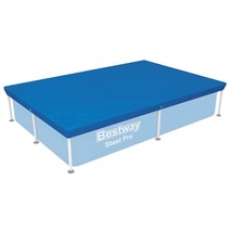 Bestway Flowclear Swimming Pool Cover for Rectangular Steel Pro Pools, M... - £29.02 GBP