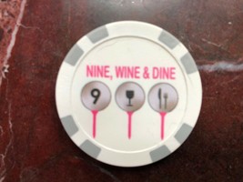 Ladies Poker Chip Golf Ball Markers &quot;Nine, Wine &amp; Dine&quot; &amp; &quot;This Is How I Roll&quot; - £5.46 GBP