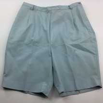 Vintage Queens Casual Womens NOS Blue Shorts Metal Button Zipper Front S... - $39.99
