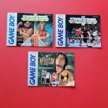 Game Boy WWF Superstar 1 2 King Ring Nintendo GB Original Lot 3 Manuals No Games - £18.65 GBP