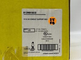 25 Pk nVent Caddy 812MB18CO B18-CO-Z Box/Multiple Conduit Hanger With Ro... - $399.00