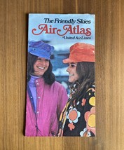 The Friendly Skies Air Atlas United Air Lines Map Brochure 1972 - £11.79 GBP