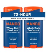Mando Whole Body Deodorant For Men Smooth Solid Stick 72 Hour Odor Control  - $51.70