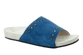 REVITALIGN Women&#39;s Sofia Stud Slide Sandal, Mediterranean Blue, 11 Wide - $52.65