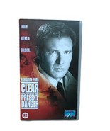 Clear and Present Danger - Harrison Ford - PAL VHS Video Tape - $147.69 MXN
