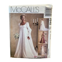 McCalls Sewing Pattern 2645 Bridal Wedding Dress Gown Alicyn Misses Size... - $31.49