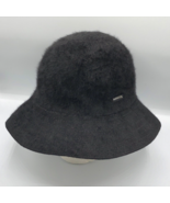 Kangol Blue Furgora Godfather Trilby Angora Blend Black Bucket Hat Mens Large - $909.02 MXN
