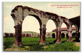 Ruins of Arches Mission San Juan Capistrano California CA  DB Postcard H25 - £2.29 GBP