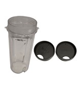 FOR PARTS-Cup with 2 Sip Lids- NINJA BL770 Mega Kitchen System Blender P... - $15.15