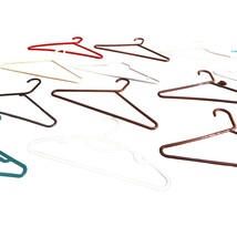 Set of 16 Tubular Hangers Multicolor Vintage - $7.91