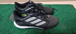 Adidas PUREHUSTLE 3 MD CLEATS Size 3.5 Black/White - £18.82 GBP