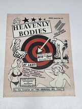 Russ Meyer Heavenly Bodies Original Movie Press Kit Poster 1963 Eastman JD - $222.75