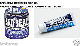 SNO-SEAL BeesWax Original Jar or Tube Wax Waterproof &amp; Protect Boot Shoe... - $23.68+