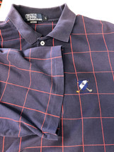 Vintage Polo Ralph Lauren Men Golf Polo Shirt Made in USA Blue Large L Rare! - £15.46 GBP