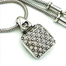 BRIGHTON Sacred Love Square Pave Crystal Reversible Pendant Necklace - £29.19 GBP