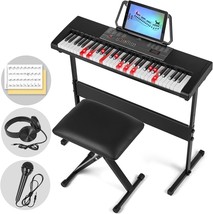 Mustar Piano Keyboard With Lighted Up Keys, Learning Keyboard Piano, In Speakers - $168.99
