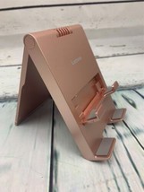 Adjustable Cell Phone Stand Foldable Portable Holder Cradle Rose Gold - £13.88 GBP