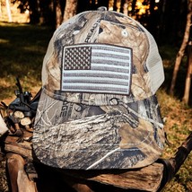 Realtree Men&#39;s Camo Realtree Edge/Khaki Cotton Baseball Cap Snapback - $7.42