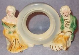 Porcelain Colonial Figures Mantle Clock Base Case - $24.95