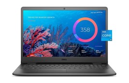 Dell Vostro 3500 Laptop 15.6&quot; I3 2.4GHZ, 256GB Ssd, 8GB MEM,WIN11, Dvdrw - £82.96 GBP